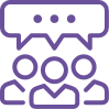Group of communicators icon